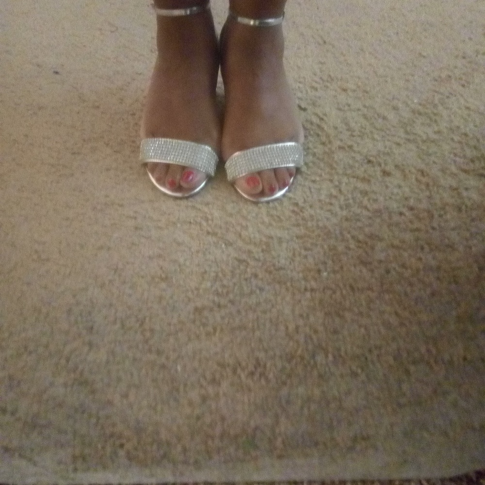 Sparkly Silver Wedges!